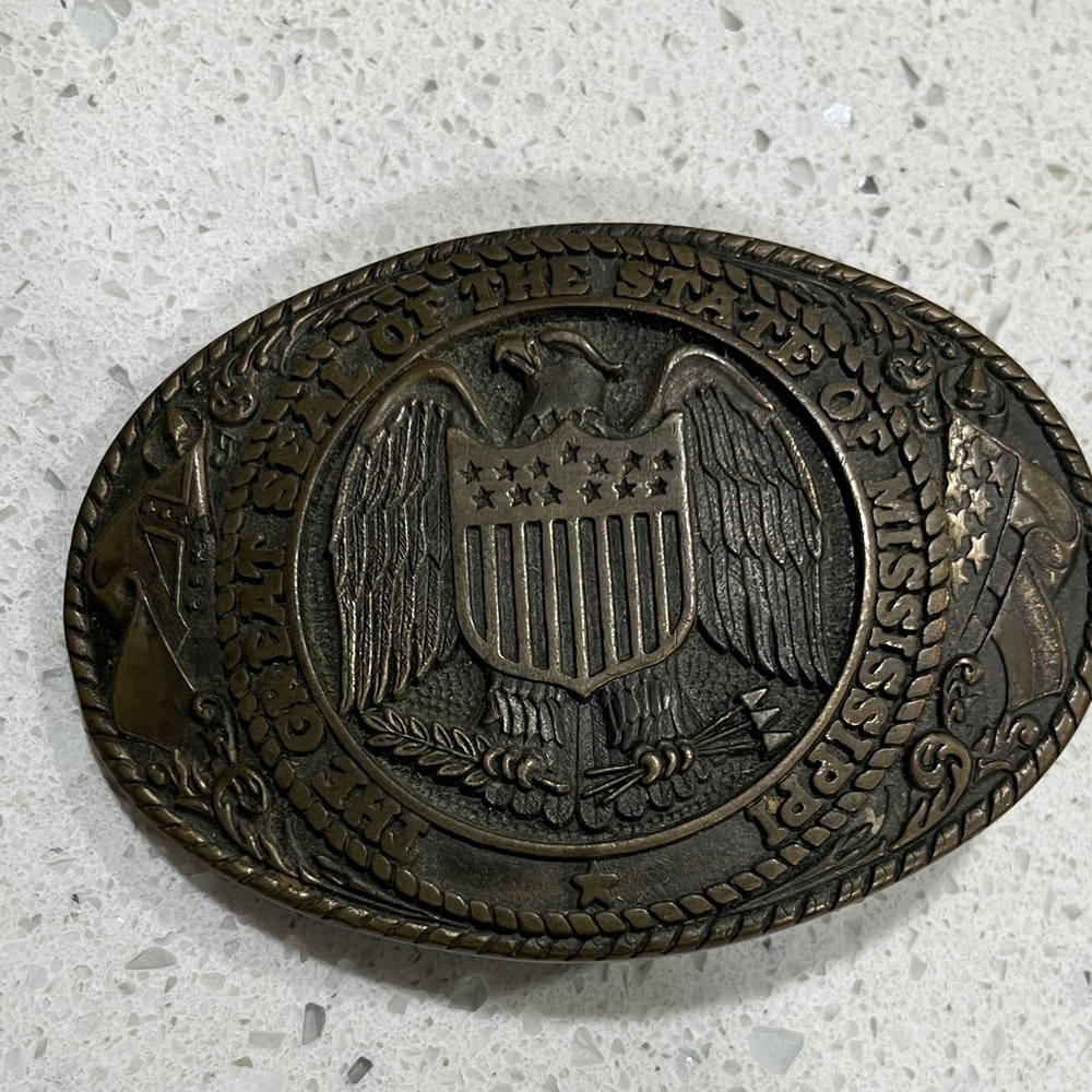 Tony Lama Bronze Belt Buckle